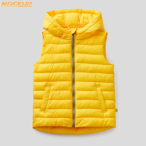 Chaleco Acolchado sin Mangas con Capucha para Hombre, Transpirable, Ecológico, Material de Poliéster, Servicios ODM, Chaleco Ligero de Invierno - Product Image 5