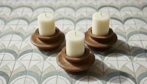 Ensemble de bougeoirs en bois de bambou durable de la meilleure qualité pour une conception de maison écologique et un produit vert disponible au meilleur prix - Product Image 4