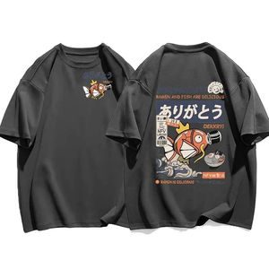 Camiseta de manga corta Pokémon Magikarp Noodles para hombre y mujer, ropa holgada y transpirable de verano para padres e hijos - Product Image 3