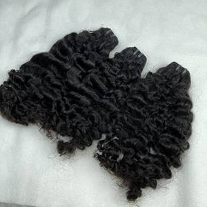 Venta al por mayor de cabello birmano sin procesar de proveedores de cabello rizado natural y virgen, extensiones de cabello humano crudo alineado con cutícula vietnamita - Product Image 2