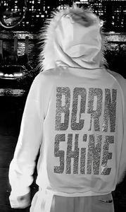 Sweat-shirt à capuche personnalisable en fourrure avec impression en relief pour homme, style streetwear hip-hop, esthétique, pour l'hiver - Product Image 2