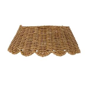 Scalloped Seagrass <b>Christmas</b> Tree Collar New Design Home Decoration with Stand and Accessories Made in Vietnam - Product Image 1