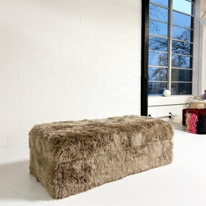 Puf de Piel de Oveja Hecho a Mano de Alta Gama a Precio de Fábrica, Otomana Modular Forsyth con Almacenamiento para Dormitorio, Ecológico, en Varios Tamaños y Colores - Product Image 5