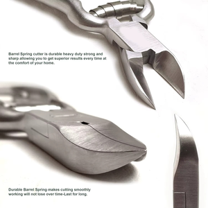 Coupe-ongles en acier inoxydable 2025 haute performance, lame droite concave robuste, taille 5,5 pouces - Product Image 2