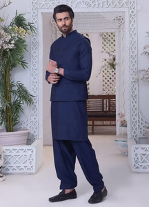 Robe pour homme Shalwar Kameez/Nouvel arrivage 2023 Haute qualité Fête à la mode Salwar Kameez pour les robes de créateurs indiens et pakistanais - Product Image 4
