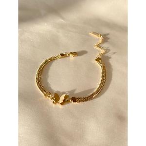 Bracciale a catena a farfalla in acciaio - Product Image 1