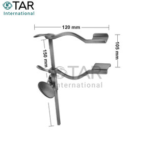 Cuchillas laterales de 30/2mm de profundidad, retractor de autoretención de 21x24mm, instrumento médico de 27 mm de profundidad - Product Image 2