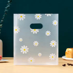 Custom Logo Printed Transparent Die Cut Plastic Shopping <b>Bag</b> Sturdy for Food <b>Gift</b> Gravure Printing Surface for Supermarket - Product Image 5