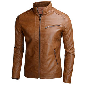 Veste en cuir pour homme en peau de vache, style streetwear, taille personnalisable, imperméable, coupe-vent, respirante, fabriquée au Pakistan - Product Image 3