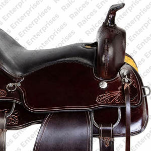 Sillín de caballo Occidental para uso ecuestre hecho en cuero genuino Fabricante al por mayor Sillines de cuero de Carreras de Caballos de alta calidad - Product Image 6