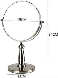 Premium Quality Hand-Crafted <b>Standing</b> <b>Mirror</b> round <b>Table</b> Top Decorative Iron Frame Portable Home and Office Decoration - Product Image 4