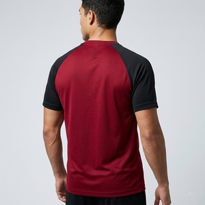 American Style Two-Tone <b>Raglan</b> Short Sleeve T Shirt <b>Top</b> Gym/Sport Everyday Comfortable soft T Shirt For Exercise regimen - Product Image 2