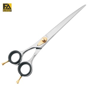 Tijeras para el cuidado de mascotas para zurdos, tijeras de acero inoxidable para perros y gatos con borde convexo/biselado, tijeras planas de corte - Product Image 2