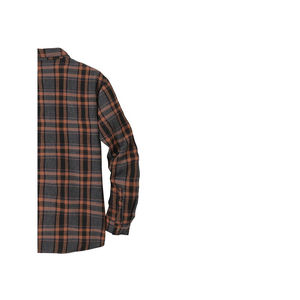 Chemise en flanelle pour homme de haute qualité, design simple, col roulé épais, écologique, respirant, longue - Product Image 3