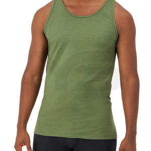 เสื้อกล้าม100% เข้ารูปกล้ามเนื้อแขนกุดสำหรับผู้ชายเสื้อลำลองระบายอากาศออกแบบโลโก้ได้ตามต้องการ - Product Image 1