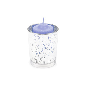 VOT0025SS - เชิงเทียนทรงกระบอกสีเงินลายจุด - 2.75 - Product Image 2