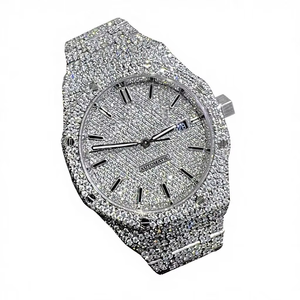 Reloj de Lujo para Hombre con Moissanita VVS que Pasa el Test de Diamantes, de Fábrica, con Incrustaciones de Alta Calidad, Mecánico Automático - Product Image 1