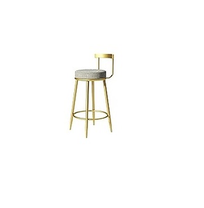 Hot Selling Luxury Gold Metal Chair Modern Eco-Friendly Durable Comfort Bar <b>Stool</b> for Commercial Use in Hotels & Restaurants - Product Image 2