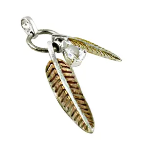 "Fine 925 <b>Silver</b> <b>Feather</b> Pendant <b>Necklace</b> for Women's Gift Jewelry" - Product Image 3