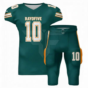 Nouvel ensemble d'uniformes de football américain 100 % polyester, style le plus récent, short antibactérien, respirant et à séchage rapide pour équipes professionnelles - Product Image 4