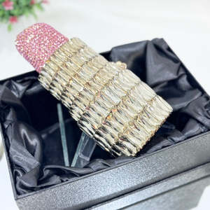 Bolso de Mano de Cristal Hecho a Mano con Media Luna de Perlas, para Novia, Boda, Noche, Moda Clásica, Fiesta, Casual, Impermeable, para Mujer - Product Image 4
