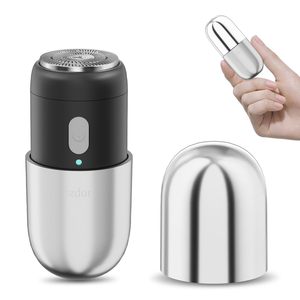 Afeitadora Eléctrica Recargable Compacta y Mini, Afeitadora Eléctrica Inalámbrica Portátil a Prueba de Agua para Hombres y Mujeres, para el Hogar y Viajes - Product Image 1
