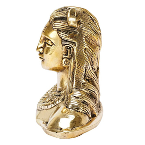 Golden Brass Lord Adiyogi Statue Mahadev Idol <b>Shiva</b> Statue 4.5 Inches Aadiyogi Murti Showpiece for Home Office Wedding Decor - Product Image 4