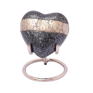 Urnas de cremación de corazón para adultos, suministros funerarios de cenizas humanos, urnas personalizadas de alta calidad, recuerdo de cremación con soporte - Product Image 1