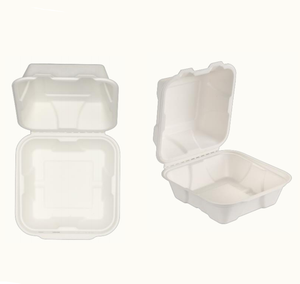 Récipient à clapet durable de 6 "x 6" Volume de 800ml avec une profondeur de fond de 42mm et une profondeur totale de 73mm Idéal pour le stockage des aliments à emporter - Product Image 3