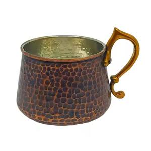 Tasse en cuivre de qualité supérieure avec une brillance subtile, parfaite pour les cocktails de thé au café et la décoration intérieure moderne à la mode - Product Image 1