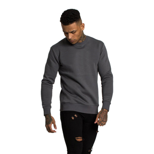 Sweats à capuche et sweat-shirt à manches longues 100% coton de couleur unie coupe ample personnalisés pour hommes vente en gros de vêtements de printemps sweat-shirt pour hommes - Product Image 3