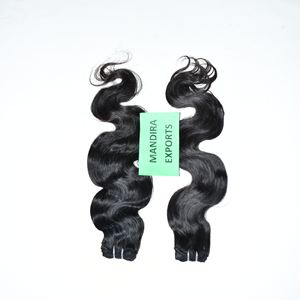 Vente en gros de cheveux tressés non traités de qualité supérieure 100% paquets vierges bruts de couleur noire soyeuse bodywave cheveux humains vietnamiens - Product Image 1