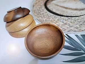 Juego de 4 piezas de tazón de madera de mango japonés para ensalada de cuajada Chutney tazón para servir demanda más vendida para uso en hoteles altamente recomendado - Product Image 4