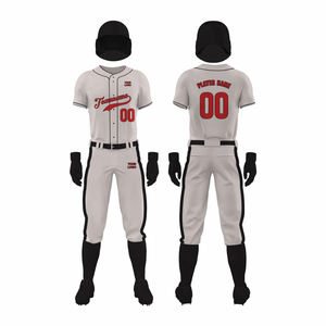 2026 Full Sublimated Printed Breathable Baseball Uniforms Custom Adults <b>Men's</b> Embroidery Stitched Quick Dry Moisture Wicking - Product Image 2