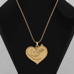 Pendentif en or 18 carats et argent 925, 32 mm, cœur, pour chien et chat, avec cadre vide pour la création de bijoux, pour la conservation de lait maternel ou de cendres, fabrication de bijoux DIY - Product Image 3