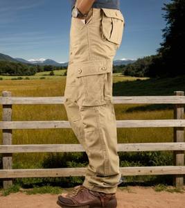 Pantalon de travail cargo pour homme Pantalon de travail cargo ample à poches multiples Pantalon utilitaire à jambe droite pour le travail à l'extérieur et pour une tenue décontractée - Product Image 4