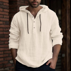 Sudaderas con capucha de alta calidad para hombre, ropa de calle, Jersey, venta al por mayor, sudaderas con capucha personalizadas, logotipo bordado, sudaderas con capucha en blanco para hombre - Product Image 1