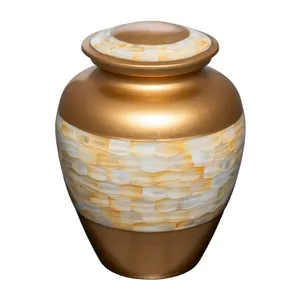 2024 nuevos productos urnas oro madre de perla urna cenizas humanas urnas de cremación para cenizas humanas - Product Image 5