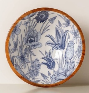 <b>Wooden</b> <b>Bowls</b> for Serving Mixing <b>Salad</b> Soup Sticker Enamel Printed Acacia Wood <b>Salad</b> <b>Bowl</b> Soup Fruit <b>Bowl</b> - Product Image 4