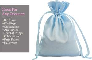 Bolsas de regalo con cordón para Navidad, Baby Shower, cumpleaños, boda y fiesta, seda de lujo OEM 100%, hechas en Vietnam - Product Image 6