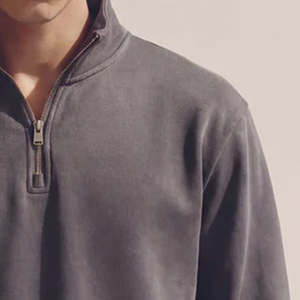 Sweat-shirt pour homme en coton et polyester, ourlet flexible, prix bas, vêtements décontractés, pull chaud / col montant, logo personnalisé pour les acheteurs en gros - Product Image 4