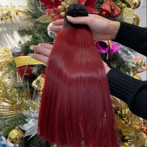 ผมดิบ100% เวียดนามมีสีเครื่องจักรผ้ากระดูกสองชั้นแบบหลวมมัดสไตล์เป็นลอน - Product Image 1