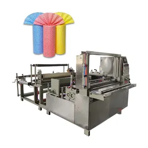 Kitchen Paper Towel Roll Non-Woven Cleaning Cloth Towel Disposable Bed Sheet Roll Rewinding Slitting Making Machine