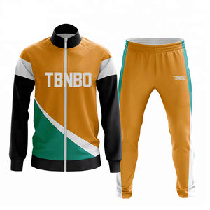 ชุดกีฬาผ้าโพลีเอสเตอร์สำหรับผู้ชาย & ยูนิเซ็กส์ชุดวอร์มเข้ารูป100% เป็นมิตรกับสิ่งแวดล้อมและแห้งเร็วออกแบบลายทาง - Product Image 6