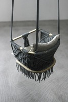 Balançoire pour bébé en macramé faite à la main, jardin extérieur, maison, balançoire pour bébé de luxe, chaise hamac pour enfants