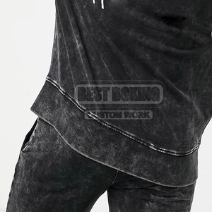 Survêtements de lavage à l'acide de haute qualité survêtements de lavage à l'acide de coton Polyester bas quantité minimale de commande haut à la mode pour hommes - Product Image 6