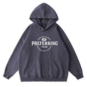 Sudadera con capucha lavada con ácido superventas, ropa informal, sudaderas con capucha lavadas con ácido Sun Fad de manga larga con diseño de logotipo serigrafiado - Product Image 4