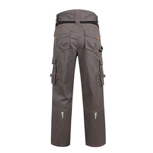 Pantalon de survêtement élégant en coton de couleur unie pour hommes, cargo multi-poches personnalisé, design baggy à cordon de serrage pour le travail de rue - Product Image 6