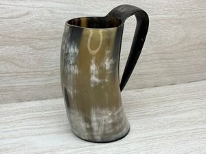 SMART HORN MUGS INDIA FACTORY PRODUCTOS ARTESANALES Cuerno Taza para beber Nuevo diseño Cuerno natural Original Viking Drinking - Product Image 5
