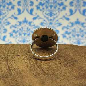 Piedra preciosa turquesa hecha a mano 925 anillo bohemio de plata esterlina anillos de plata modernos anillos hechos a mano piedras preciosas de plata personalizadas - Product Image 4